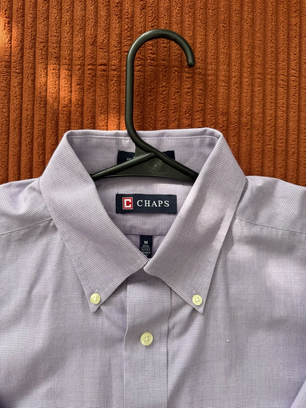 Chaps Men's Light Lavender Button-Down Dress Shirt